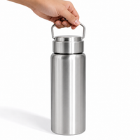 Botella sujeta con la mano